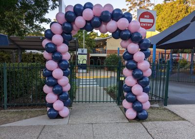 balloon small arch for St. Aidan's Anglican girls school