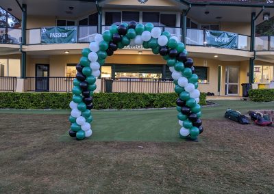 Brisbane Boys college sports day balloon arch Toowoong