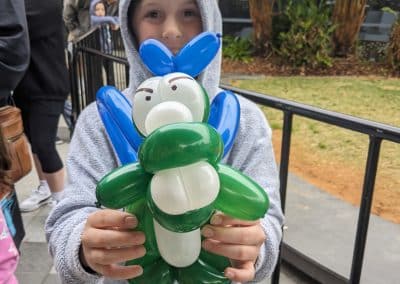 brisbane balloon folding service crocodile balloon animal